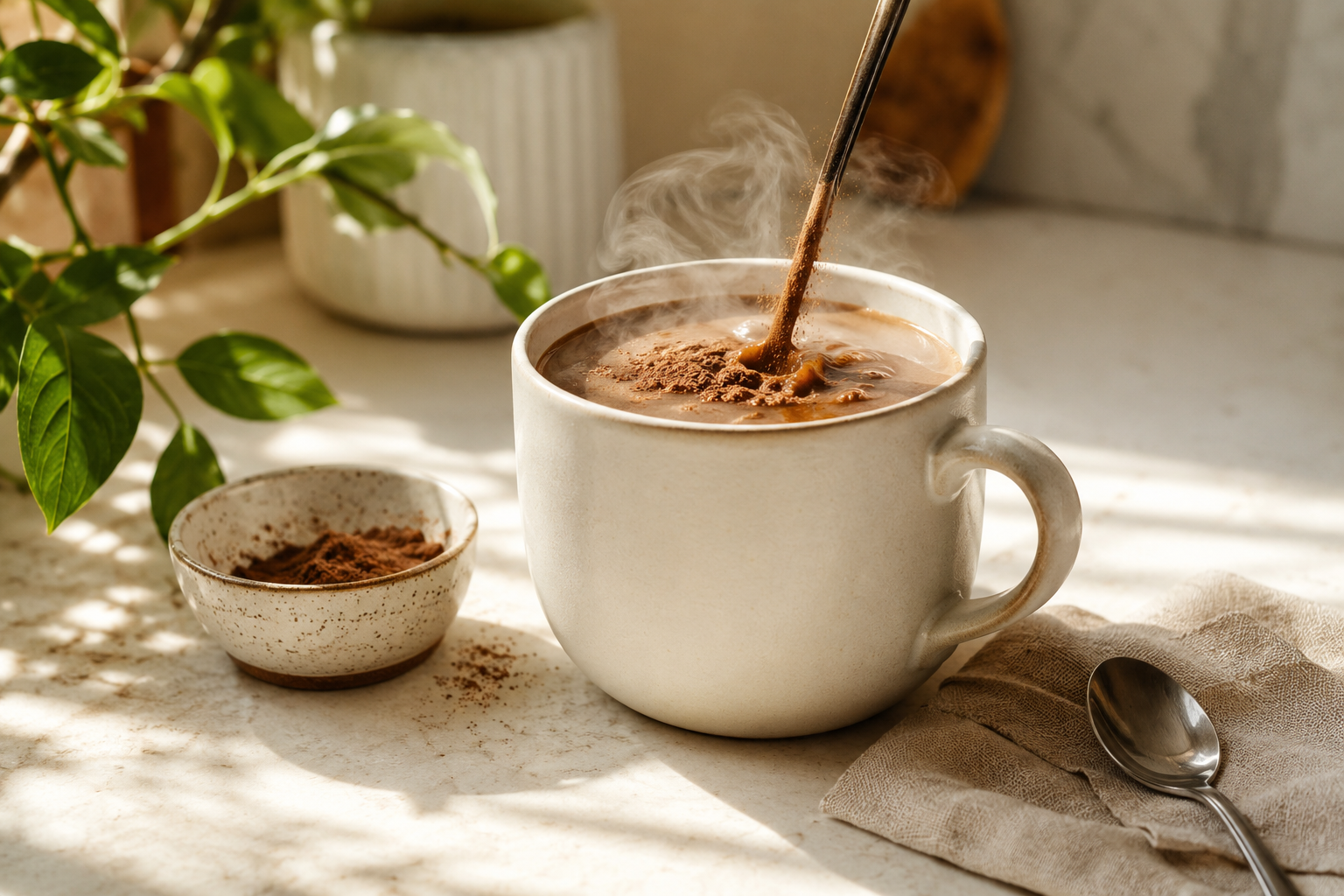 Better Coffee préparé le matin, café aux champignons et L-Théanine